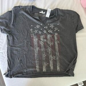 Gray Star and Stripe T-Shirt